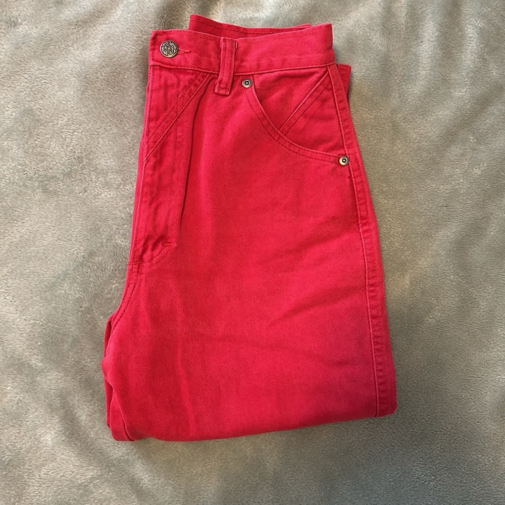 Vintage 80’s Ozark Mountain Red Denim Jeans